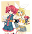 Kasane Teto und Vocaloid Kagamine Rin