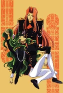 Touga and Saionji Movie.png (383 KB) Full-Body with Kyouichi Saionji (Movie)