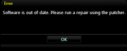 Swood error message