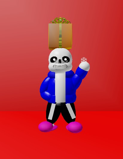 ShowCasing ( Christmas Sans + The J Badge ) In Undertale: Weird Multiverse  