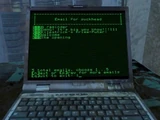 The protagonist's computer