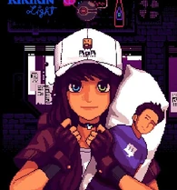 Streaming-chan with a Dakimakura.