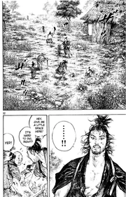 The villagers come to help Musashi and Iori with the making of the canal.