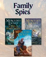 Publisher's image for the Family Spies series showing the print book covers