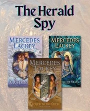 Publisher's image for the Herald Spy series showing the print book covers