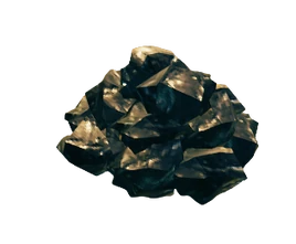 Груда черного мрамора внешний вид