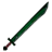 Black metal sword