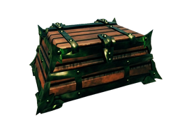 Black metal chest appearance