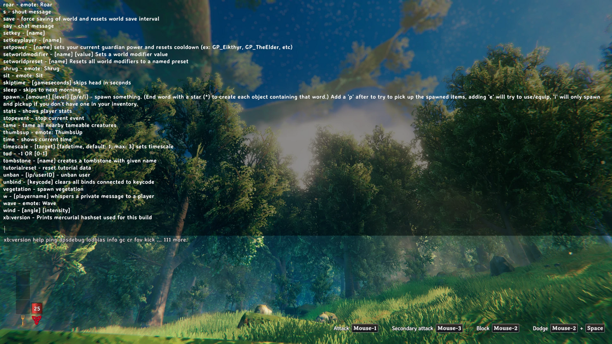 Developer console | Valheim Wiki | Fandom