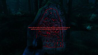 A wish runestone