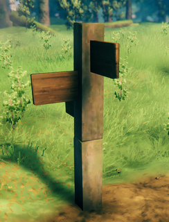 Post with empty Signs.