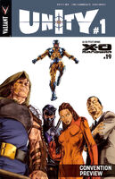 Unity #1/X-O Manowar #19 Convention Preview Cover by Doug Braithwaite