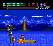 Dragon fighting against Cham in the PCE-CD/TGCD version of Valis III.