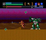 Zalude fighting against Cham in the PCE-CD/TGCD version of Valis III