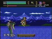 Dragon fighting against Yuuko in the Valis III VHS.