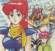 Lena along with Amu and Asfal from The Valis world artbook