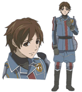 Emile's appearance in the Valkyria Chronicles anime.