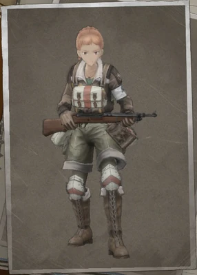 Rebecca Longhurst in Valkyria Chronicles 4.