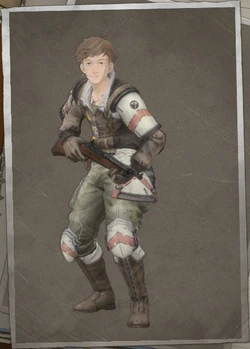 Jester Mooney in Valkyria Chronicles 4.
