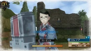 In-game screenshot of Eleanor in Valkyria Chronicles 3.