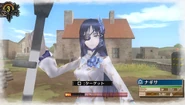 In-game screenshot of Nagisa in Valkyria Chronicles 3.
