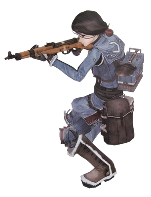 Claudia in Valkyria Chronicles Duel.