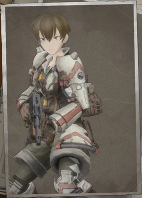 Emmy Mistral in Valkyria Chronicles 4.
