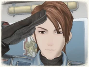 Salinas's appearance in Valkyria Chronicles.