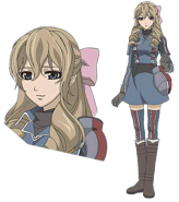 Susie's appearance in the Valkyria Chronicles Anime.