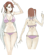 Riela's swimsuit. Concept artwork Artist: Raita Honjou