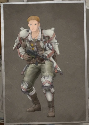 Scott Aldiss in Valkyria Chronicles 4.