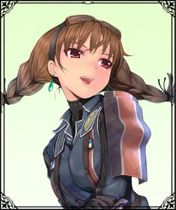 Aika in Valkyria Chronicles Duel.