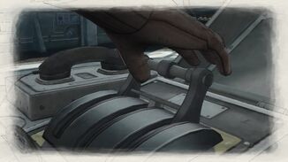 Claude Wallace prepares to trigger the A2 bomb.