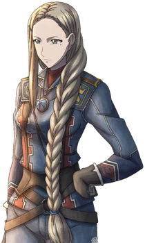 Audrey in Valkyria Chronicles 3.