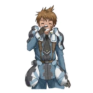 Pete in his battle uniform.