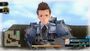 In-game screenshot of Oscar in Valkyria Chronicles 2.