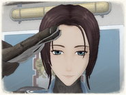 Catherine's appearance in Valkyria Chronicles.