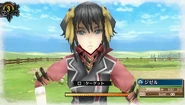 In-game screenshot of Gisele in Valkyria Chronicles 3.