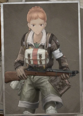 Rebecca Longhurst in Valkyria Chronicles 4.