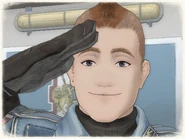 Melville's appearance in Valkyria Chronicles.