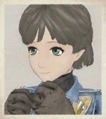 Dallas's portrait in Valkyria Chronicles.
