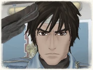 Hector's appearance in Valkyria Chronicles.