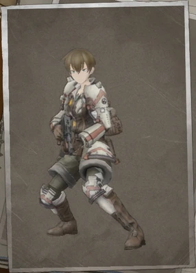 Emmy Mistral in Valkyria Chronicles 4.