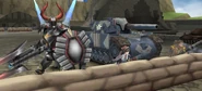 Dirk's CG model in Valkyria Chronicles Duel.