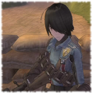 In-game screenshot of Marina in Valkyria Chronicles.