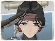 Claudia's appearance in Valkyria Chronicles.