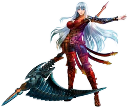 Brunhilde in Valkyria Revolution.