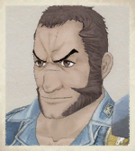 Largo's portrait in Valkyria Chronicles.