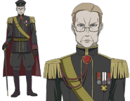 Gregor's appearance in the Valkyria Chronicles anime.