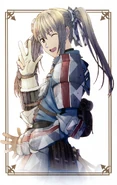 Promotional artwork of Edy from the Valkyria Chronicles 3: Complete Artworks.
